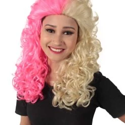 HPO Adult Women's Long Curly Country Singer Wig | Multiple Color Options