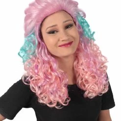 HPO Adult Women's Long Curly Country Singer Wig | Multiple Color Options