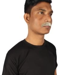 HPO Men's Human Hair Mustache Cosplay Facial Hair