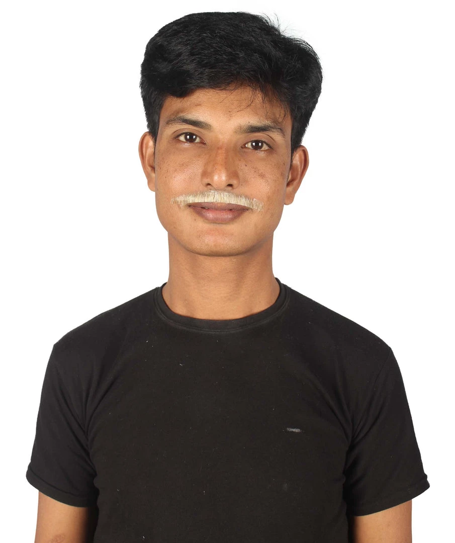 HPO Adult Men's Borat Fake Synthetic Hair Mustache | Multicolor Color Options