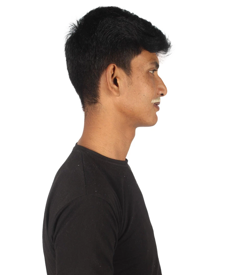 HPO Adult Men's Borat Fake Synthetic Hair Mustache | Multicolor Color Options