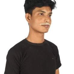 HPO Adult Men's Borat Fake Synthetic Hair Mustache | Multicolor Color Options