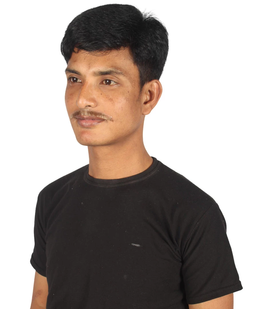 HPO Adult Men's Borat Fake Synthetic Hair Mustache | Multicolor Color Options