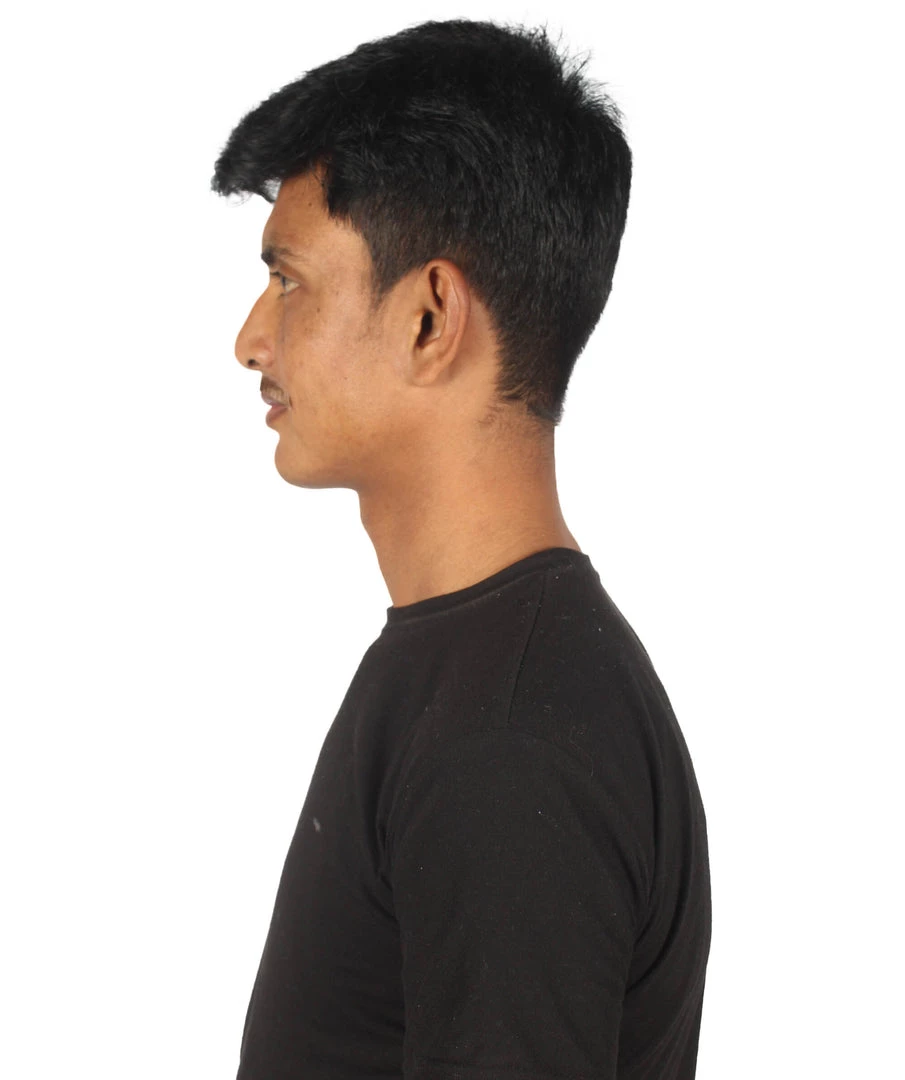 HPO Adult Men's Borat Fake Synthetic Hair Mustache | Multicolor Color Options