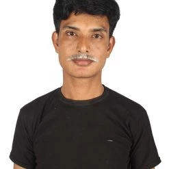 HPO Adult Men's Borat Fake Synthetic Hair Mustache | Multicolor Color Options