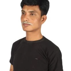 HPO Adult Men's Borat Fake Synthetic Hair Mustache | Multicolor Color Options