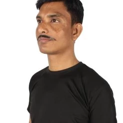 HPO Adult Men's Borat Fake Synthetic Hair Mustache | Multicolor Color Options