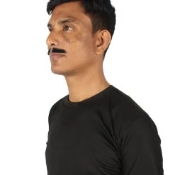 HPO Adult Men's Natural Human Hair Mustache | Multiple Color Options