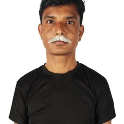 HPO Men's Human Hair Mustache Cosplay Facial Hair