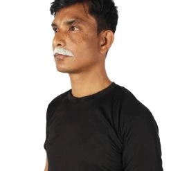 HPO Men's Human Hair Mustache Cosplay Facial Hair