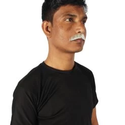 HPO Men's Human Hair Mustache Cosplay Facial Hair