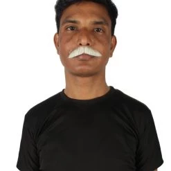 HPO Men's Human Hair Mustache Cosplay Facial Hair