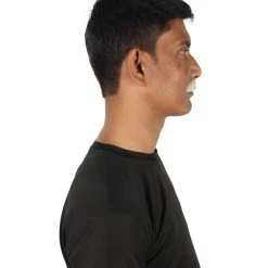 HPO Men's Human Hair Mustache Cosplay Facial Hair