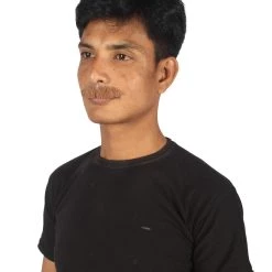 HPO Men's Human Hair Mustache Cosplay Facial Hair