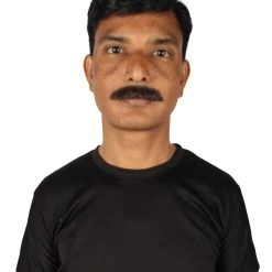 HPO Men's Human Hair Mustache Cosplay Facial Hair