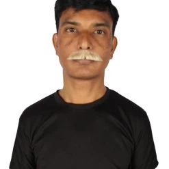 HPO Men's Human Hair Mustache Cosplay Facial Hair