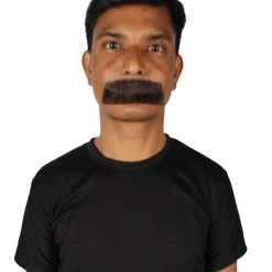 HPO Men's Human Hair Mustache Cosplay Facial Hair