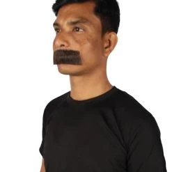 HPO Men's Human Hair Mustache Cosplay Facial Hair