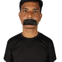 HPO Men's Human Hair Mustache Cosplay Facial Hair