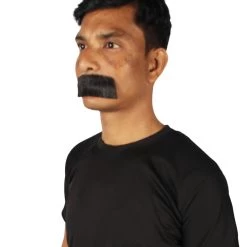 HPO Men's Human Hair Mustache Cosplay Facial Hair