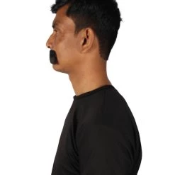 HPO Men's Human Hair Mustache Cosplay Facial Hair