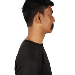 HPO Men's Human Hair Mustache Cosplay Facial Hair