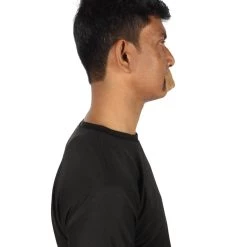 HPO Men's Human Hair Mustache Cosplay Facial Hair