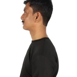 HPO Men's Human Hair Mustache Cosplay Facial Hair