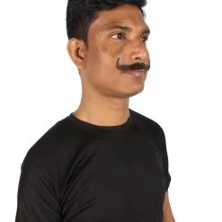 HPO Men's Human Hair Mustache Cosplay Facial Hair
