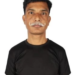 HPO Men's Human Hair Mustache Cosplay Facial Hair