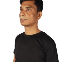 HPO Adult Men's Premium Imperial Fake Human Facial Hair Mustache