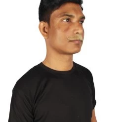 HPO Adult Men's Premium Imperial Fake Human Facial Hair Mustache