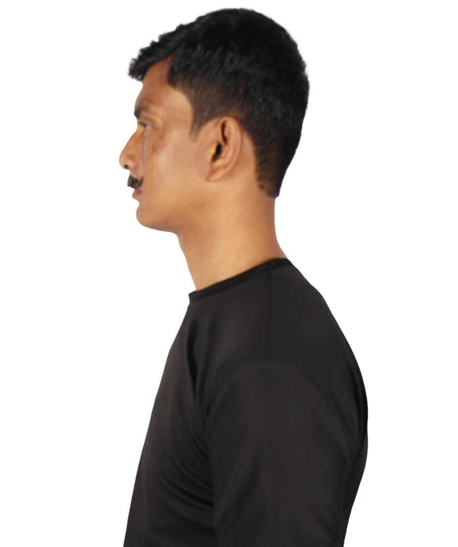 HPO Adult Men's Premium Imperial Fake Human Facial Hair Mustache