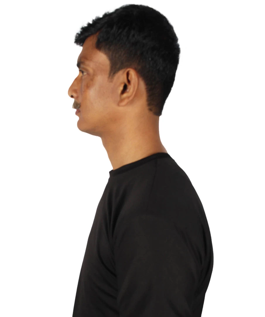 HPO Adult Men's Premium Imperial Fake Human Facial Hair Mustache