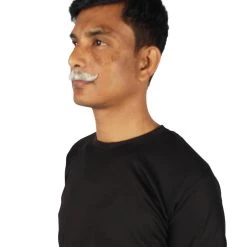 HPO Adult Men's Premium Imperial Fake Human Facial Hair Mustache