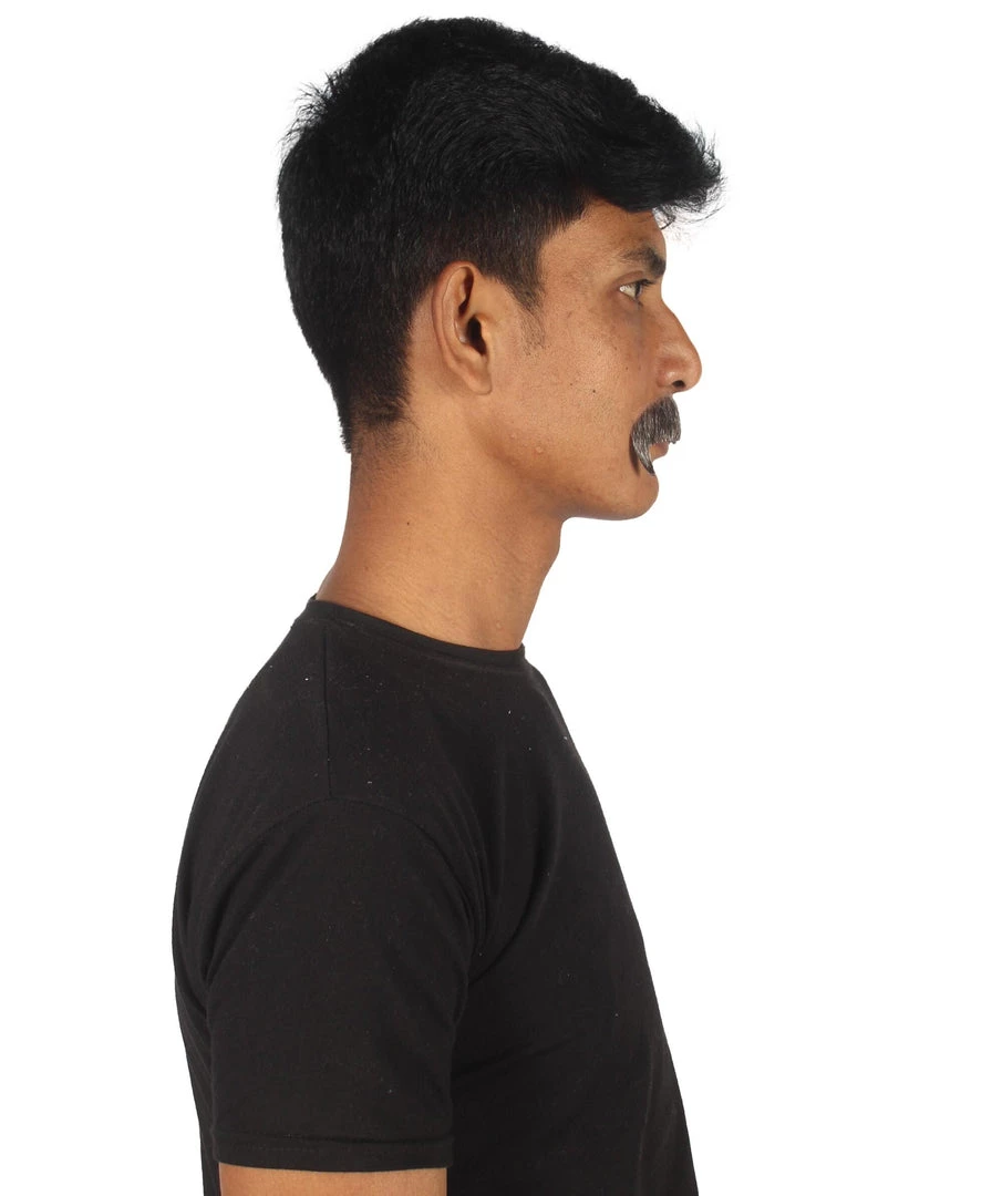 HPO Adult Men's Premium Fake Horseshoe Facial Hair Mustache