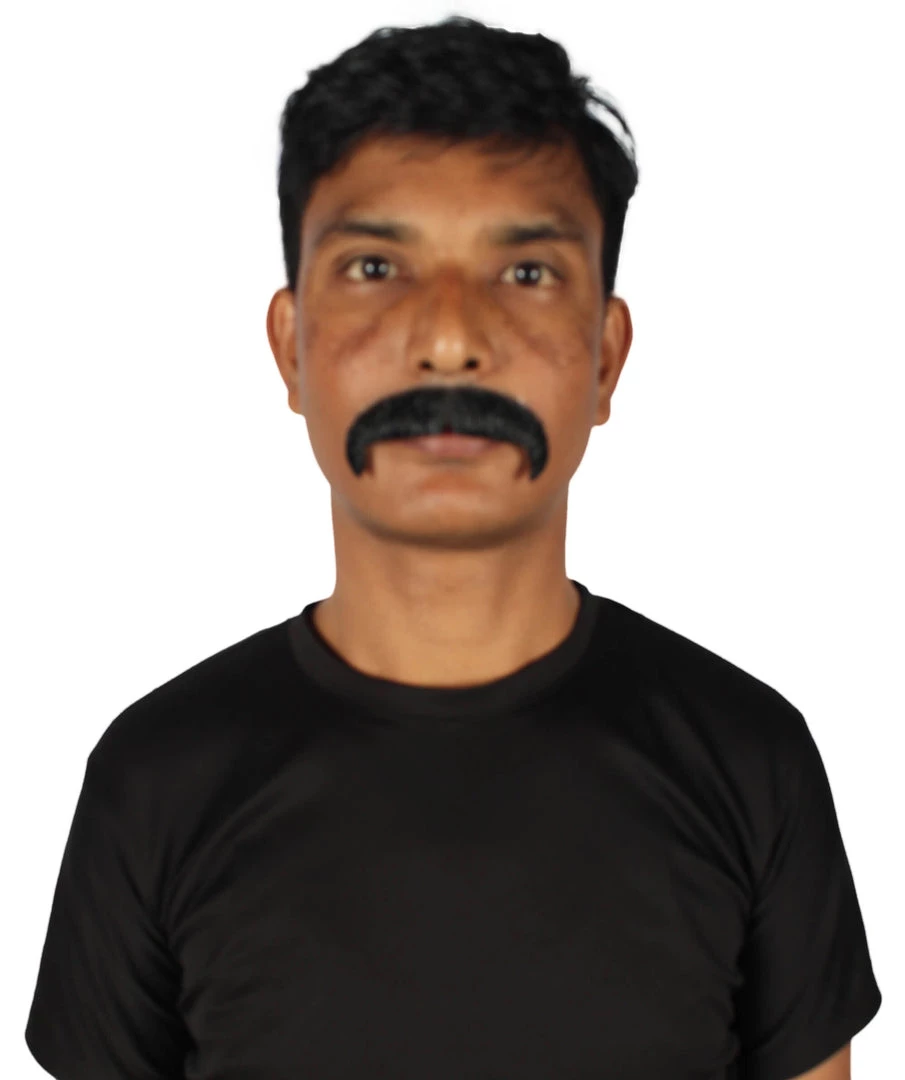 HPO Adult Men's Synthetic Hair Fake Mustache Cosplay Facial Hair | HPO