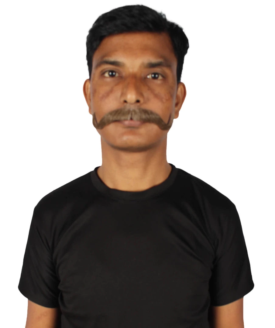 HPO Adult Men's Watson Fake Human Facial Hair Mustache