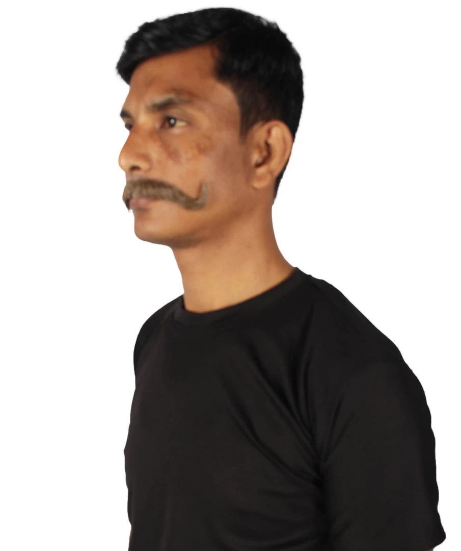 HPO Adult Men's Watson Fake Human Facial Hair Mustache