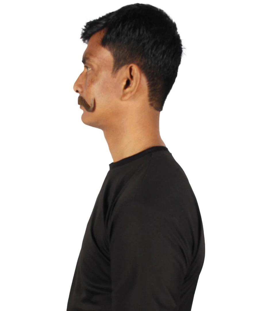 HPO Adult Men's Watson Fake Human Facial Hair Mustache