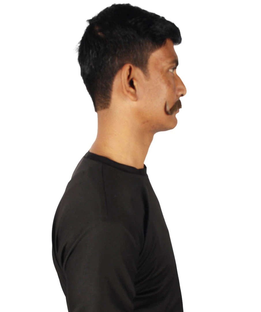 HPO Adult Men's Watson Fake Human Facial Hair Mustache