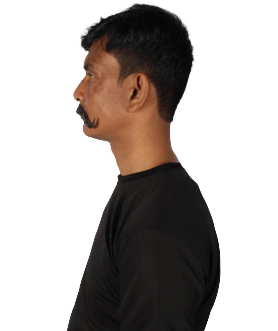 HPO Adult Men's Watson Fake Human Facial Hair Mustache