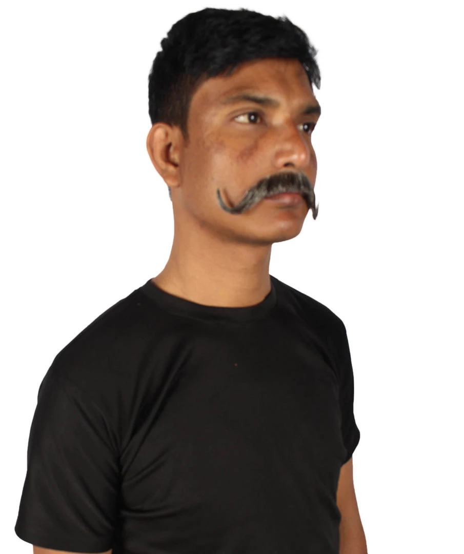 HPO Adult Men's Watson Fake Human Facial Hair Mustache