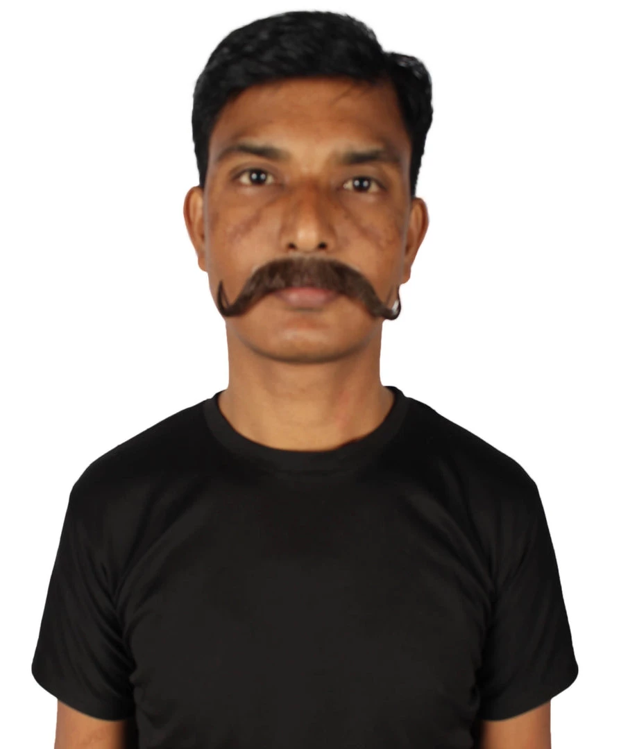 HPO Adult Men's Watson Fake Human Facial Hair Mustache