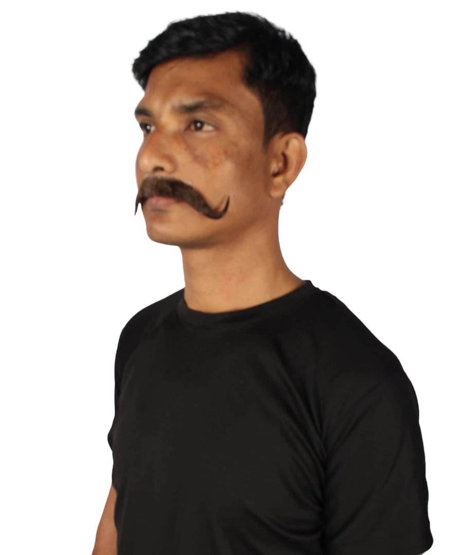 HPO Adult Men's Watson Fake Human Facial Hair Mustache
