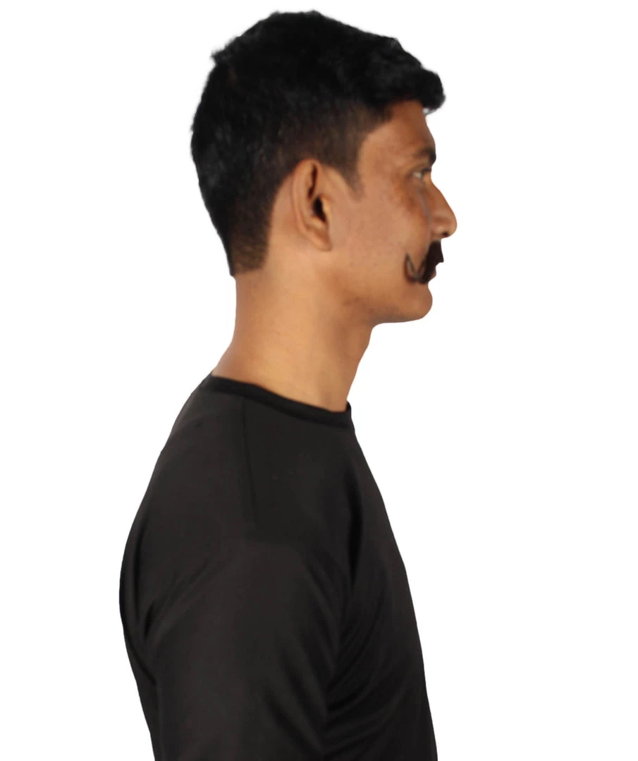 HPO Adult Men's Watson Fake Human Facial Hair Mustache