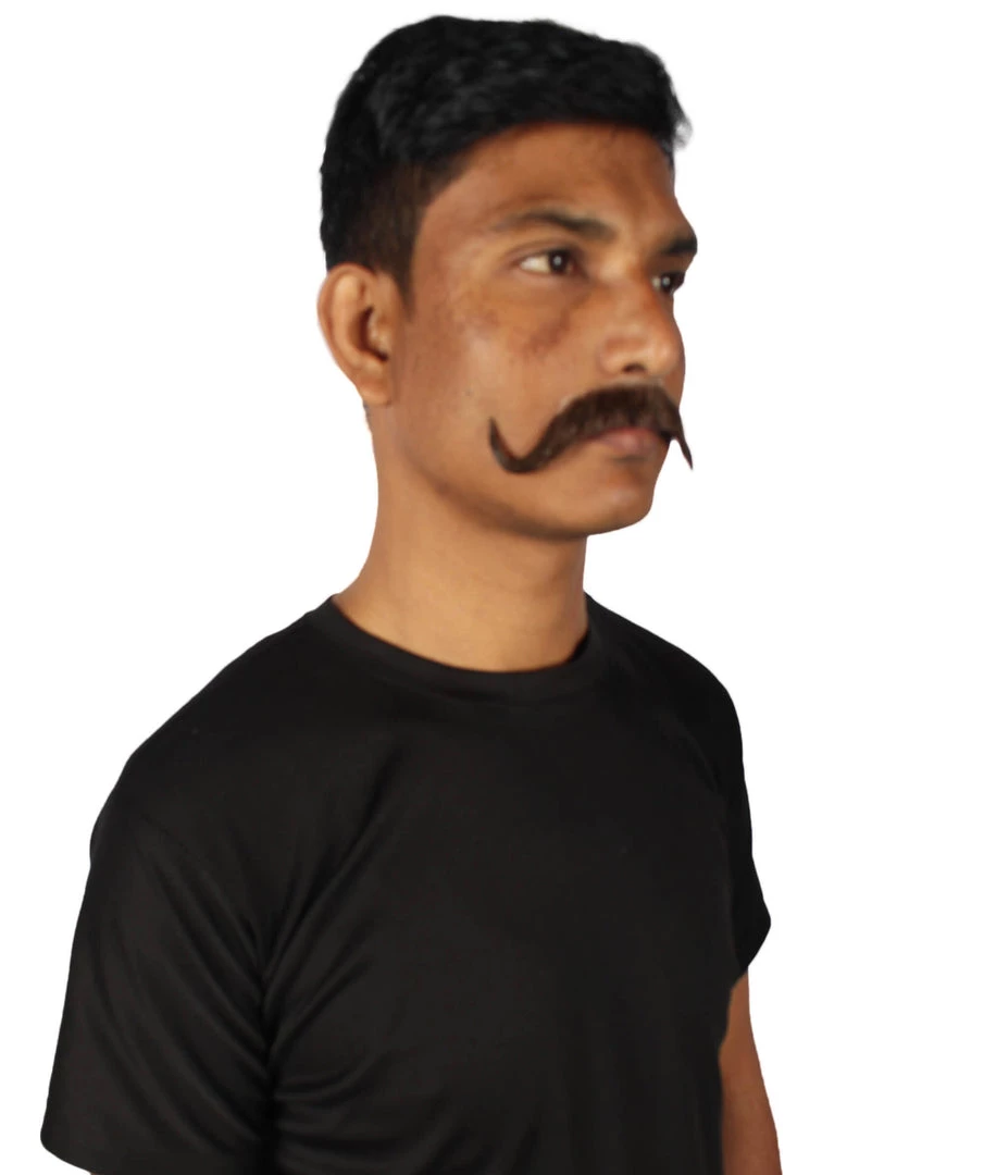 HPO Adult Men's Watson Fake Human Facial Hair Mustache
