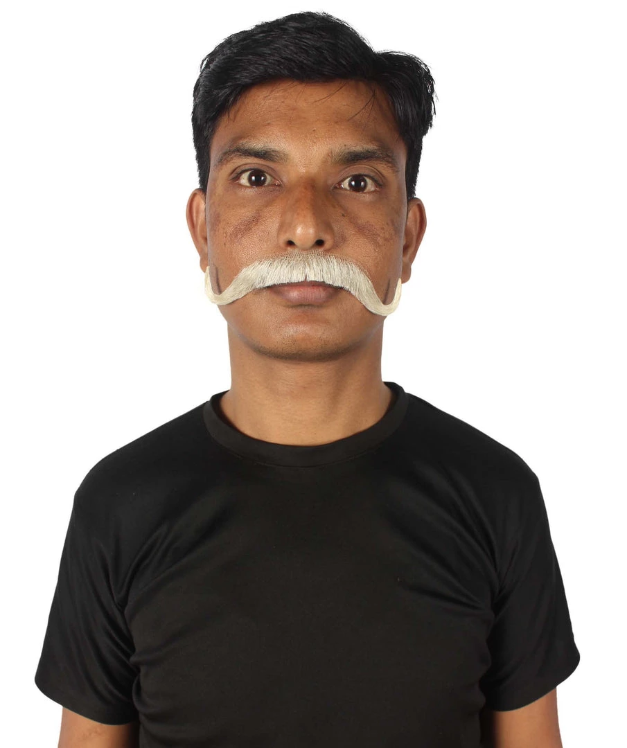 HPO Adult Men's Watson Fake Human Facial Hair Mustache