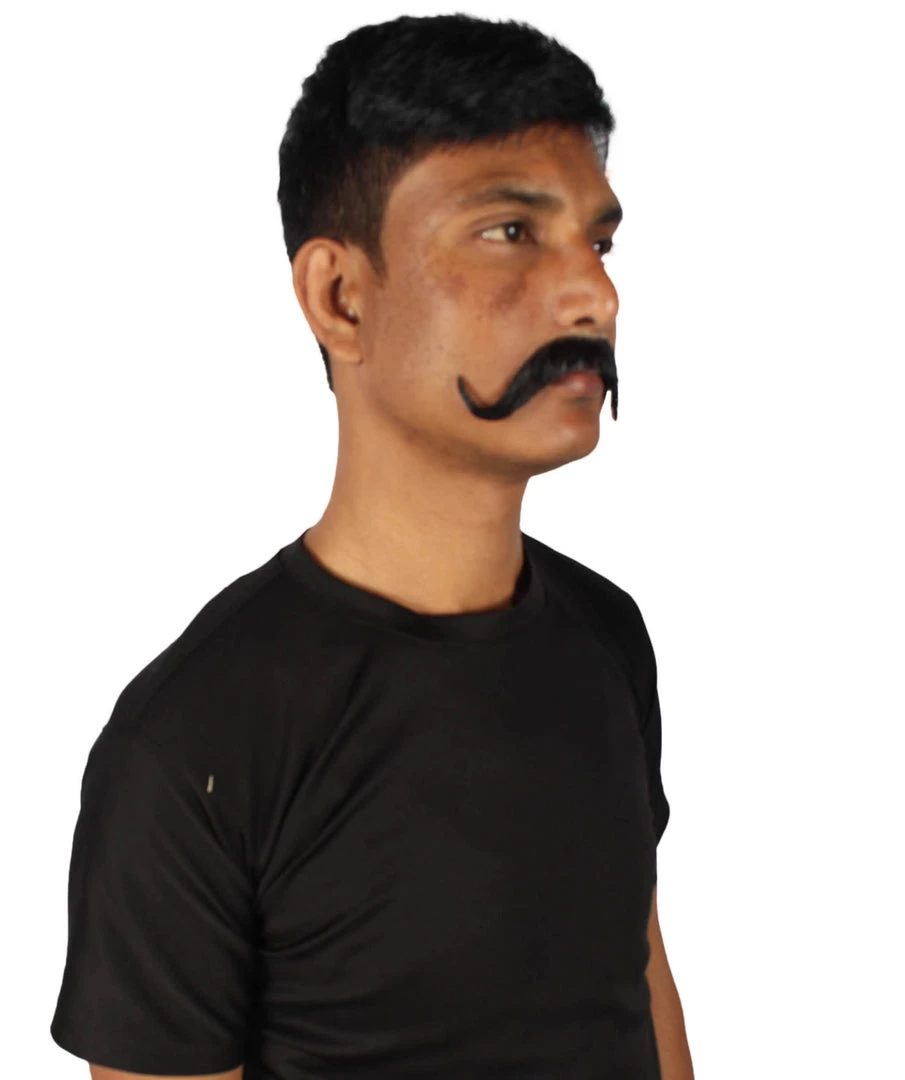 HPO Adult Men's Watson Fake Human Facial Hair Mustache
