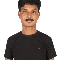 HPO Men's Human Hair Mustache Cosplay Facial Hair